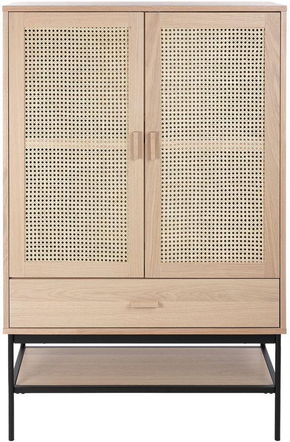 Niedrige Vitrine von Raffel - Weiß pigmentiertes Eichenfurnier ...